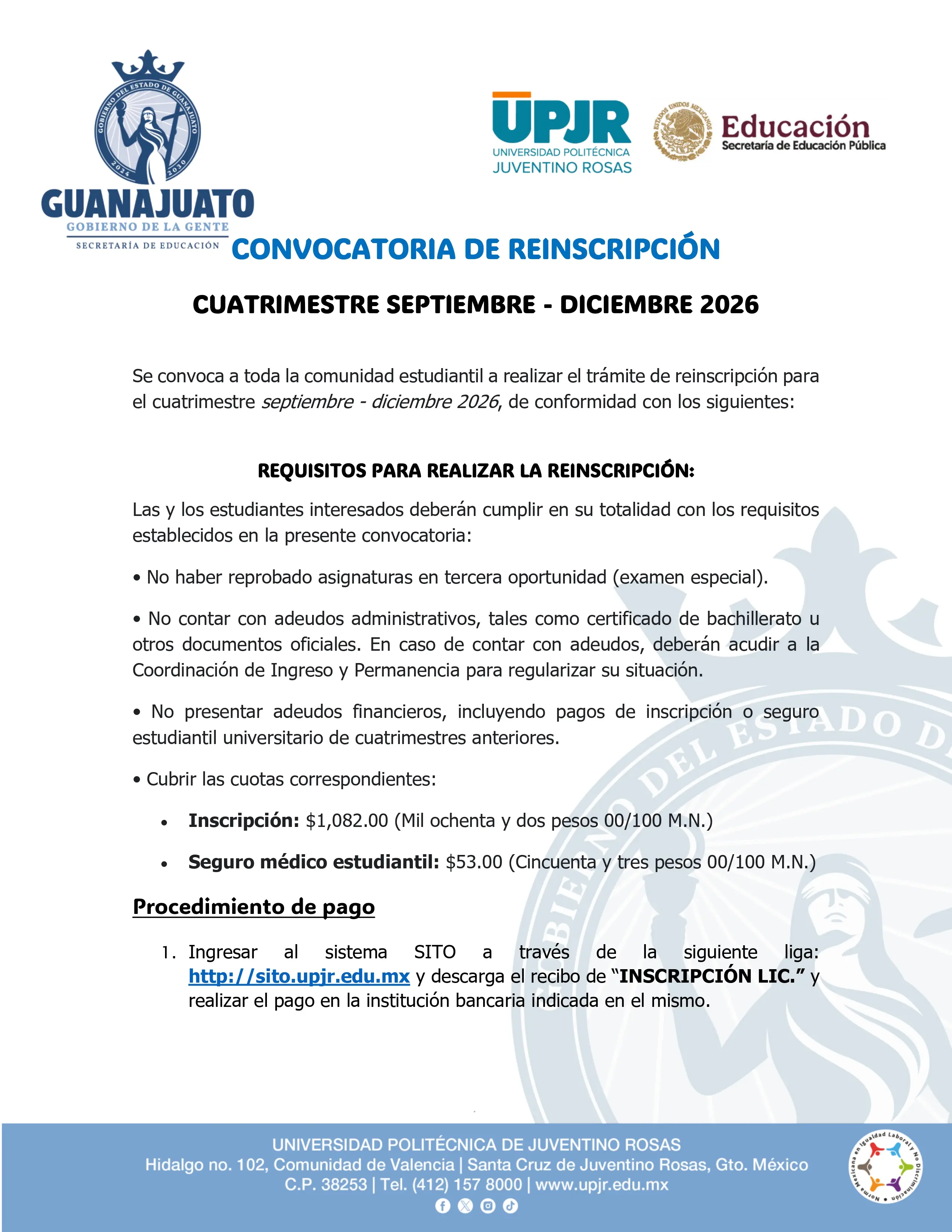 Reinscripción